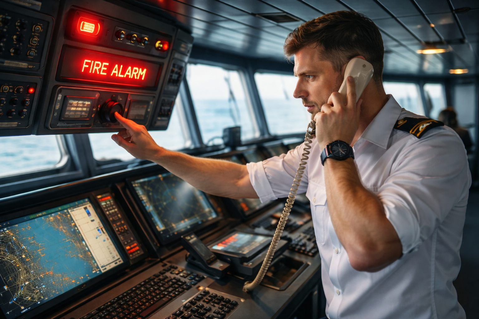 Der Alarm - Die Crew wird alarmiert und die passenden ECRs herausgeholt